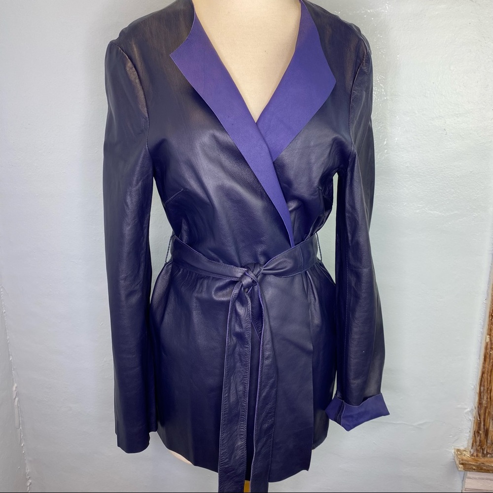 ***Vittadini Leather Jacket***L